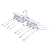 Space saving multifunction plastic clothes hangers white magic folding clothes hanger for clothes